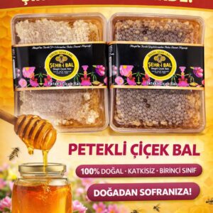 Doğal Petekli Çiçek Balı